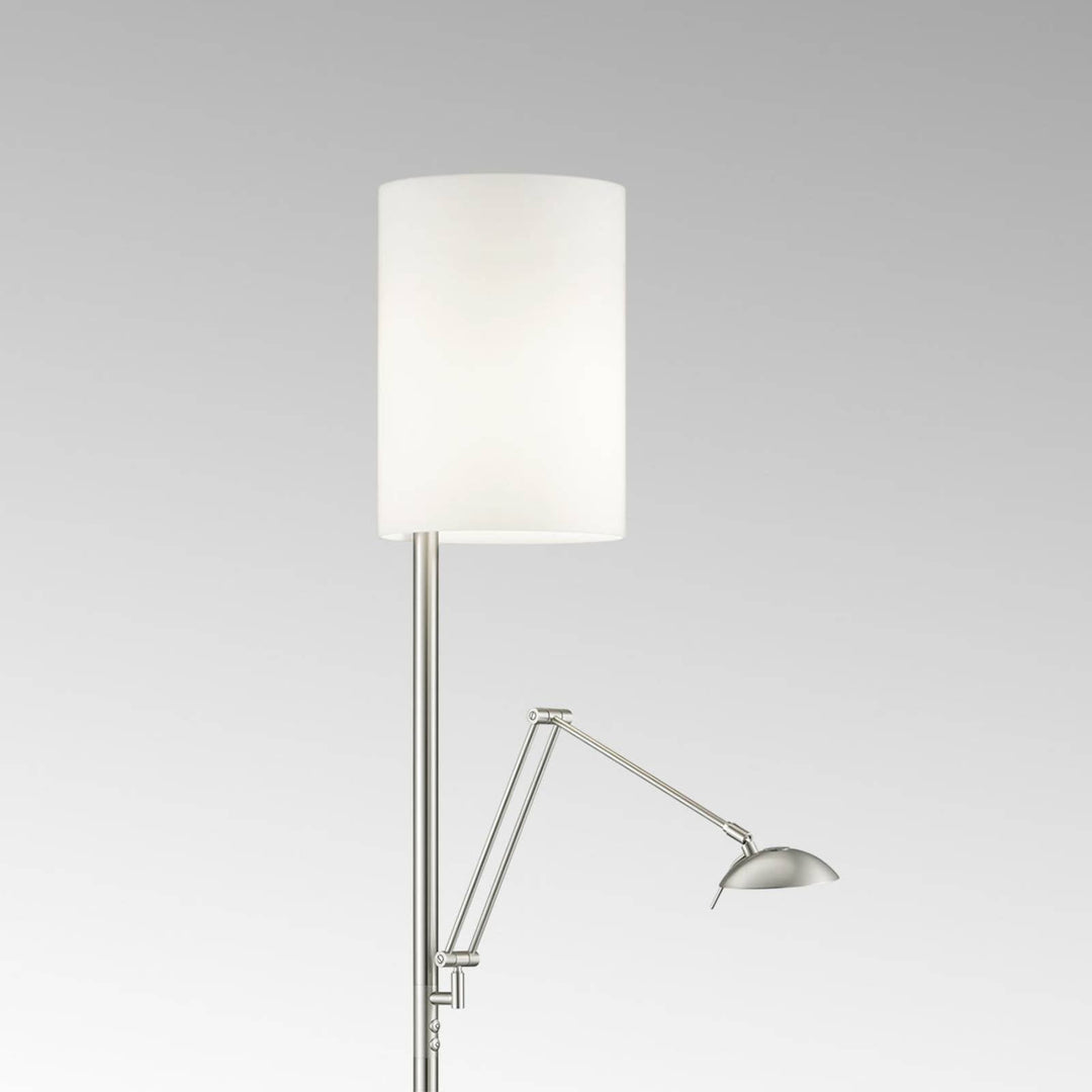LED-Stehleuchte Nola nickel matt
