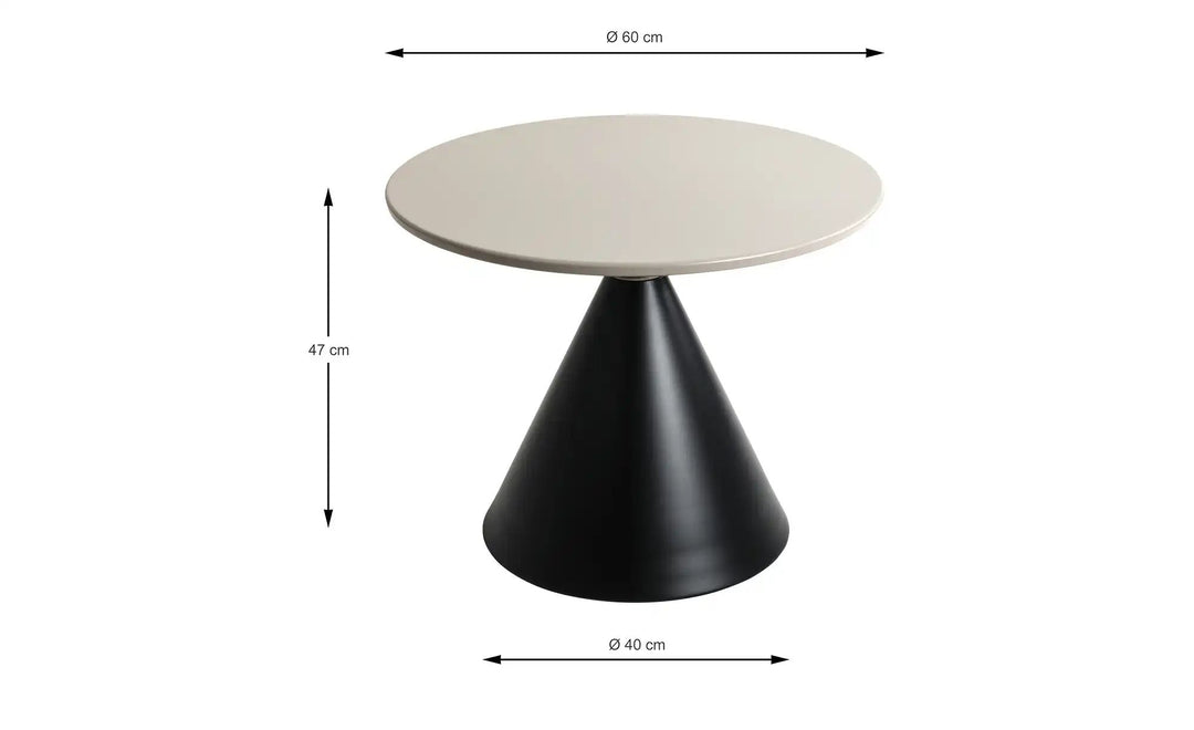 Beistelltisch Road ¦ beige ¦ Maße (cm): H: 47 Ø: 60 Tische Beistelltische