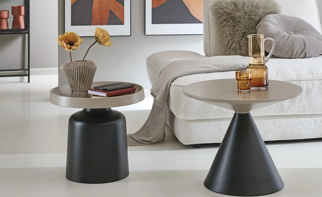 Beistelltisch Road ¦ beige ¦ Maße (cm): H: 47 Ø: 60 Tische Beistelltische