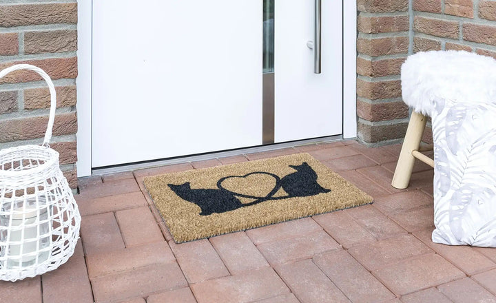 Kokosmatte Katzen ¦ braun ¦ Kokos ¦ Maße (cm): B: 40 Teppiche