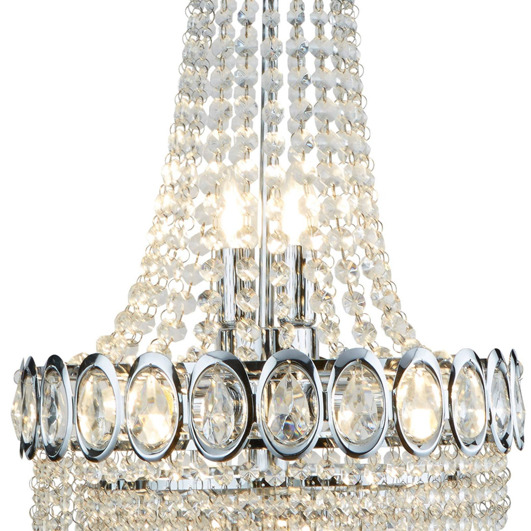 Kronleuchter Limoges mit Glasperlenbehang