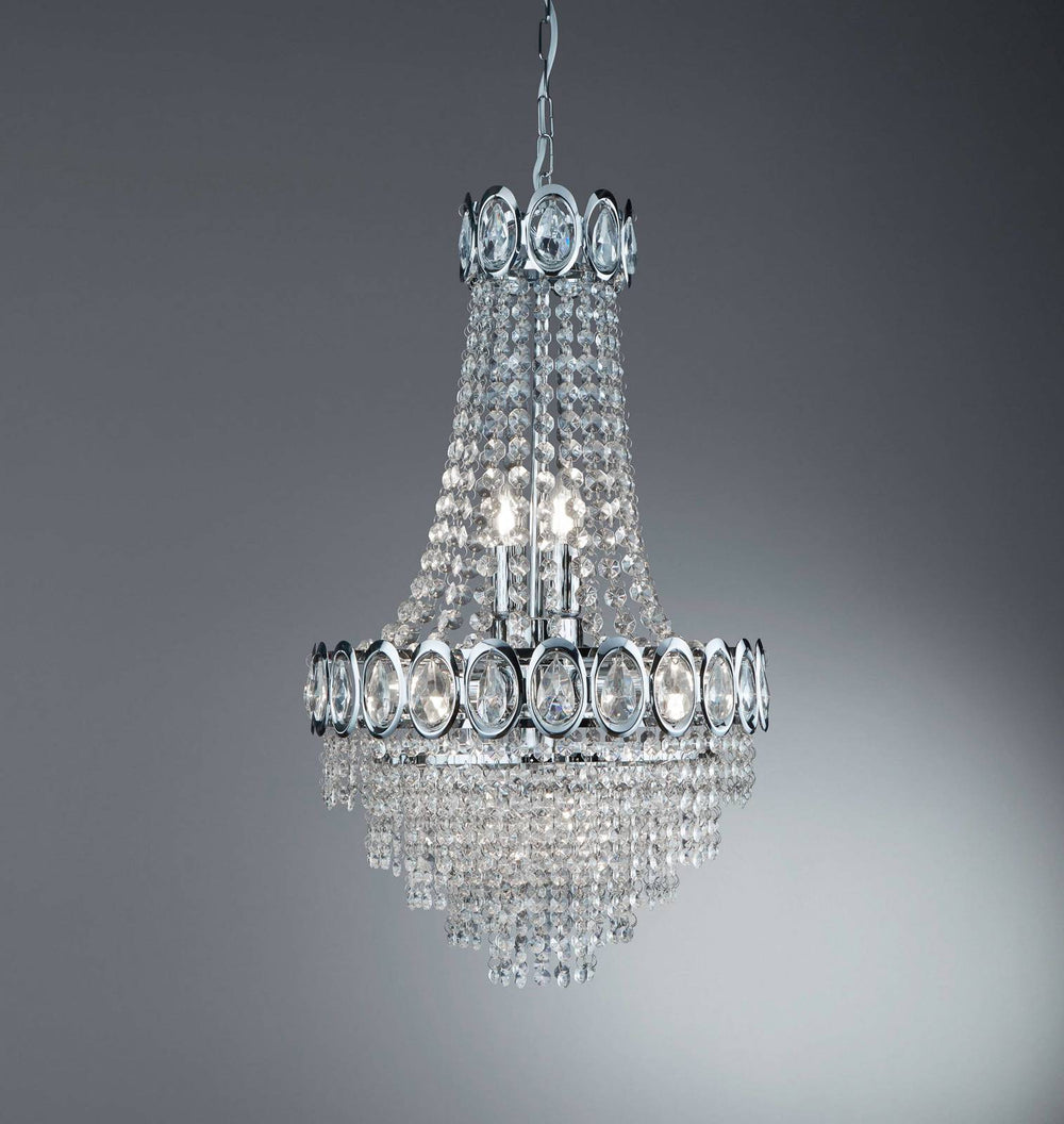 Kronleuchter Limoges mit Glasperlenbehang
