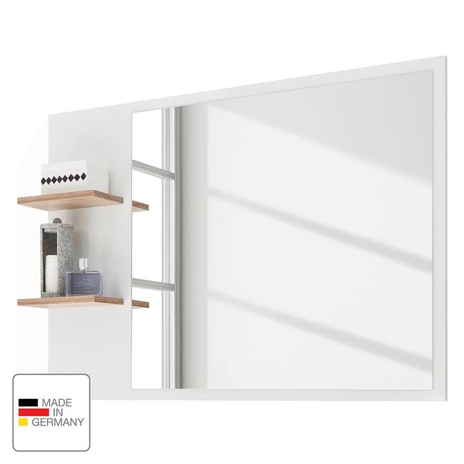 Beleuchteter Spiegel SE 100 x 75 x 16cm Weiß Spanplatte, beschichtet 100 x 75 x 16cm