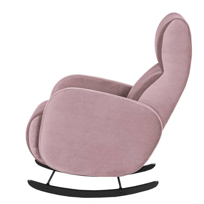 Schaukelsessel Vains Pink/Mauve Samt Ravi 78 x 104 x 93cm