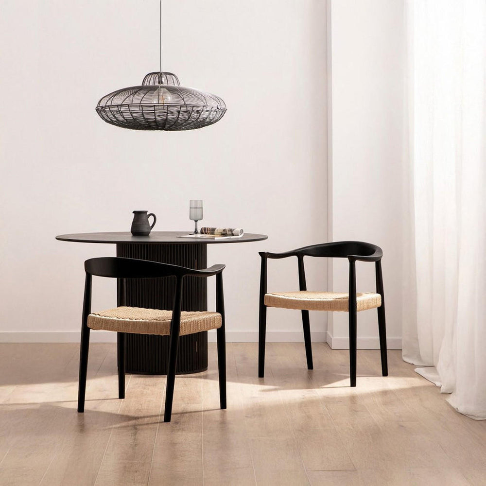 Klast Home Esszimmerstuhl, Schwarz, Holz, 65x74x54 cm,
