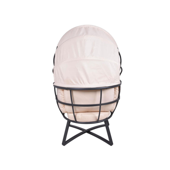 Deluke Gartenmuschel, Beige, Kunststoff, 91x152x77 cm,