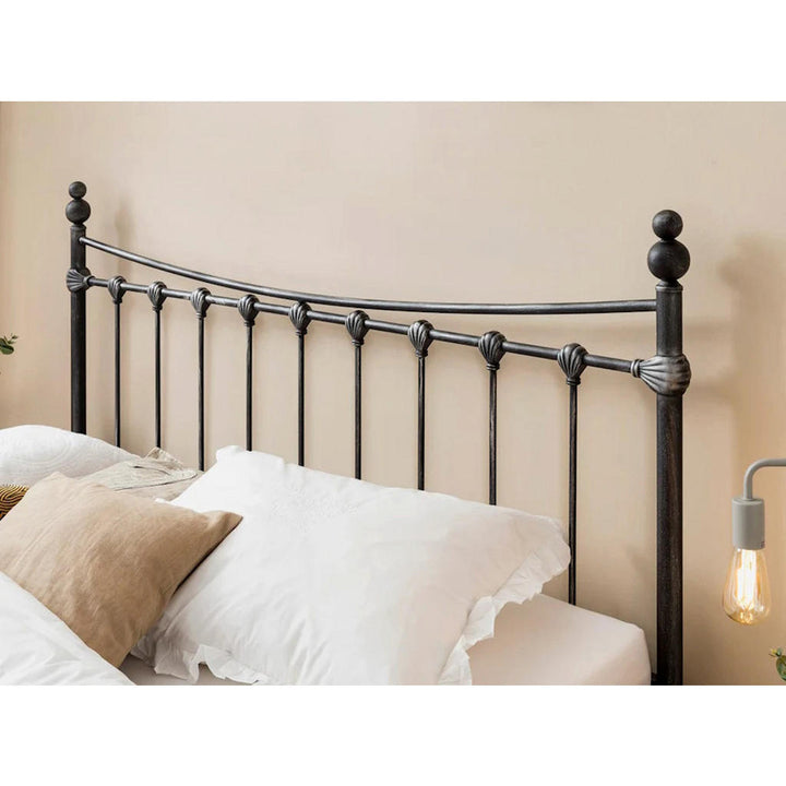 BED BOX Metallbett, Schwarz, Metall, 140x220 cm, Schlaf