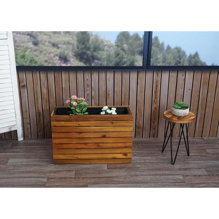 MCW Pflanzkasten, Braun, Holz, 63x41x23 cm, Gartenzubeh