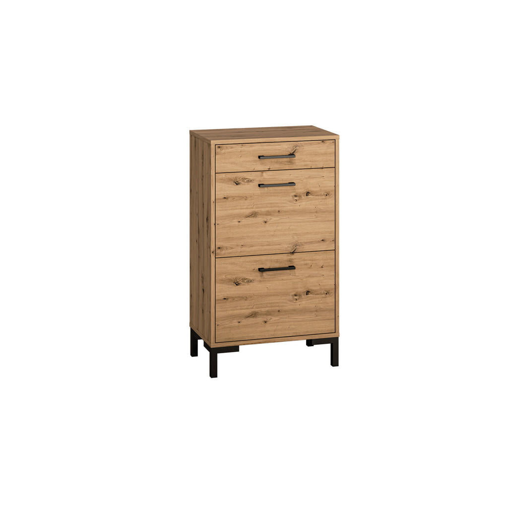 Furnlux Schuhschrank, Beige, Holzwerkstoff, 55x94x34 cm