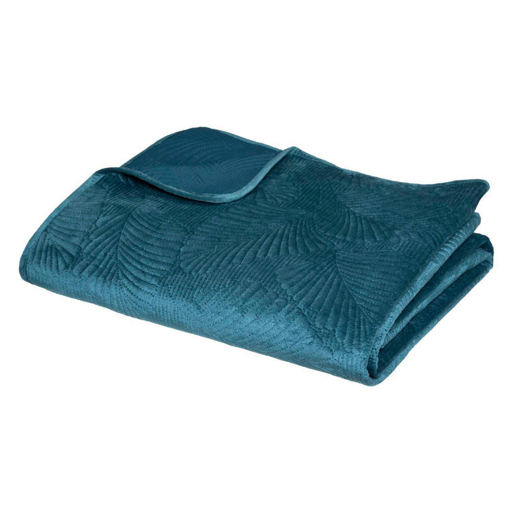 Atmosphera Createur dinterieur Tagesdecke, Blau, Texti