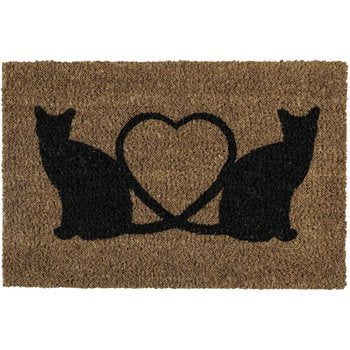 Kokosmatte Katzen ¦ braun ¦ Kokos ¦ Maße (cm): B: 40 Teppiche
