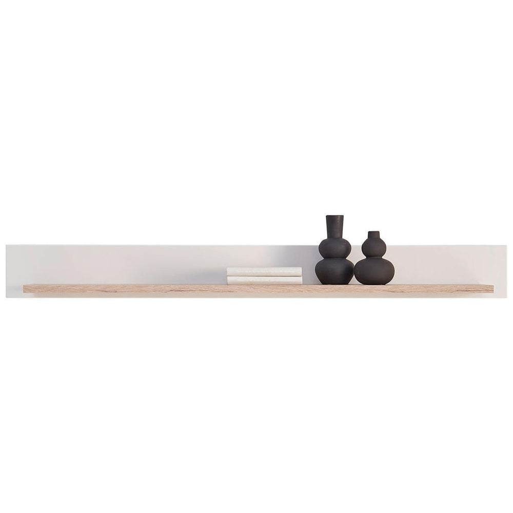 Hom`in Wandboard, Grau, Eiche, Holzwerkstoff, 147x16x22