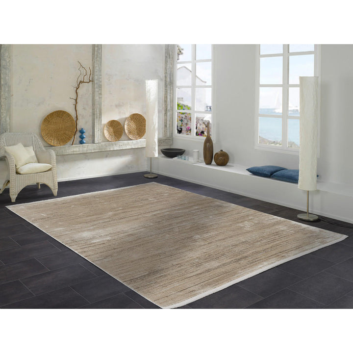 Dieter Knoll Webteppich Brest, Cappuccino, Textil, rech